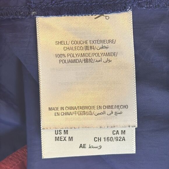 Juicy Couture Jacket Pullover Windbreaker Womens Medium Red Blue - Picture 4 of 6